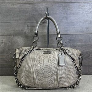 Coach 16354 Madison Embossed Python Sophia Handbag